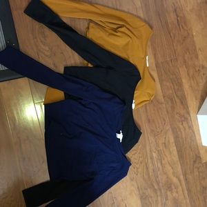 Forever21 Long sleeve Crop Tops
